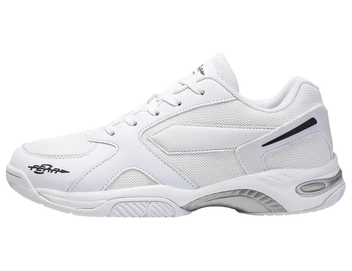 Men's High Arch Firm Support All-In-One White Walking Shoes, Comfort & Performance Style
