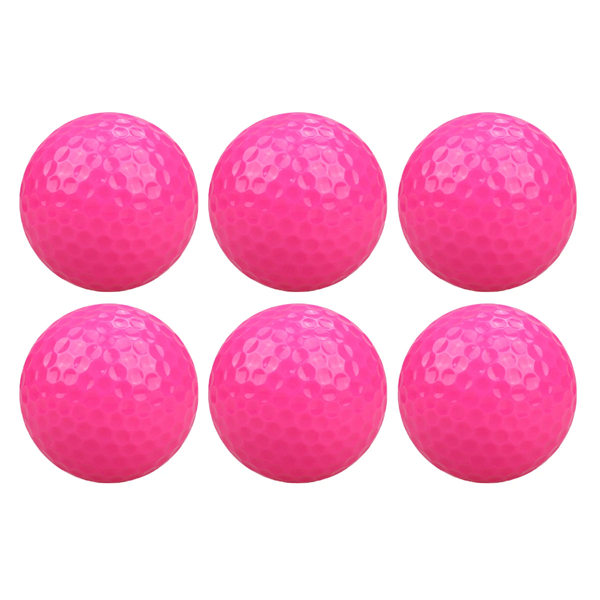 CRESTGOLF 6pcs/Pack Colorful Mini Golf Balls Two Piece Golf Practice Balls Training Golf Pelotas