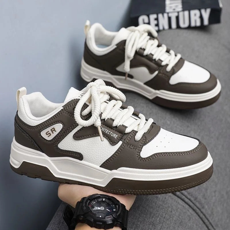 Low Top Men's Skate Shoes Anti-Slip Men's Skateboard Shoes Durable Athletic Casual Walking Shoes