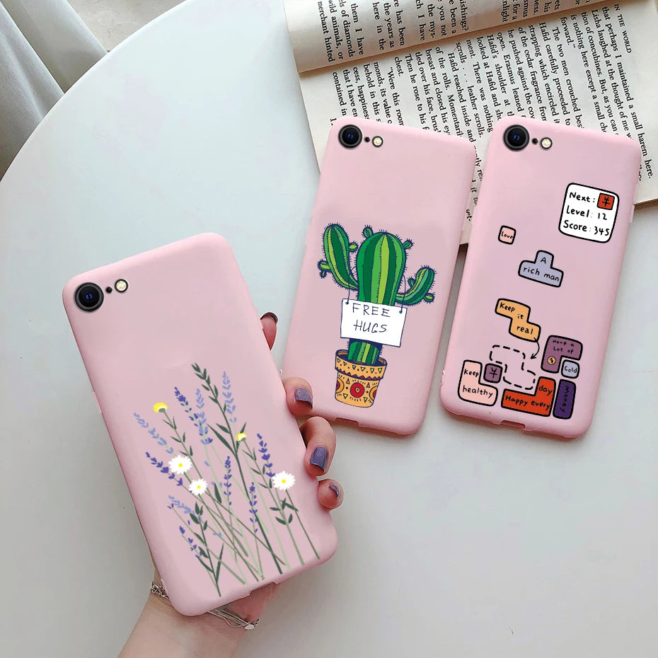 For Apple Iphone SE 2020 Case Silicone Cute TPU Soft Phone Case for iPhone SE 2 4.7'' 2020 SE2 Back Protector Bumper Cover Cases