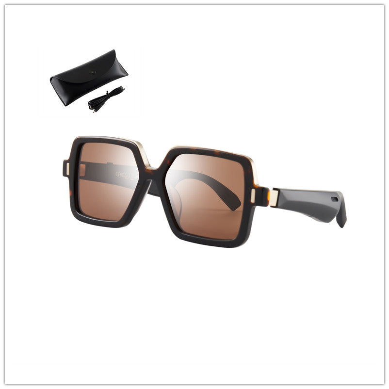 Bluetooth Smart Glasses with Charging Case and Anti-Blue Light Lenses