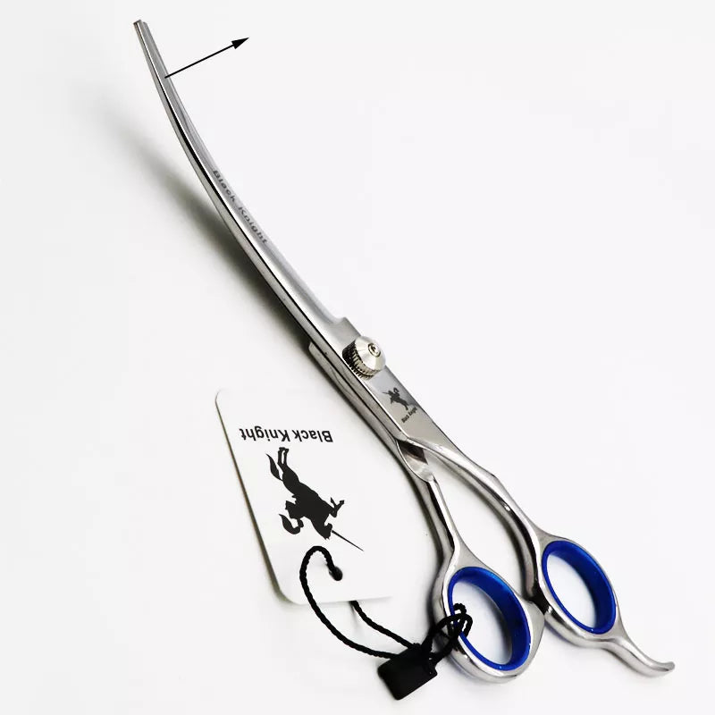 Pet Scissors 7" Cutting Curved Pet Grooming Scissors Professional Shears Salon Barber Using Dogs & Cats
