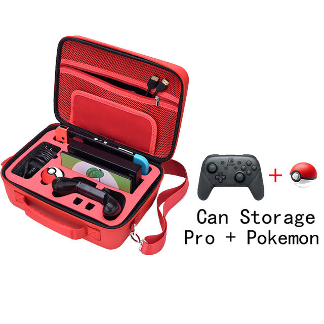 Pokeball Style Travel Carrying Case for Nintendo Switch Pokemon Accessories System Cute & Deluxe Protective Hard Shell Carry Bag