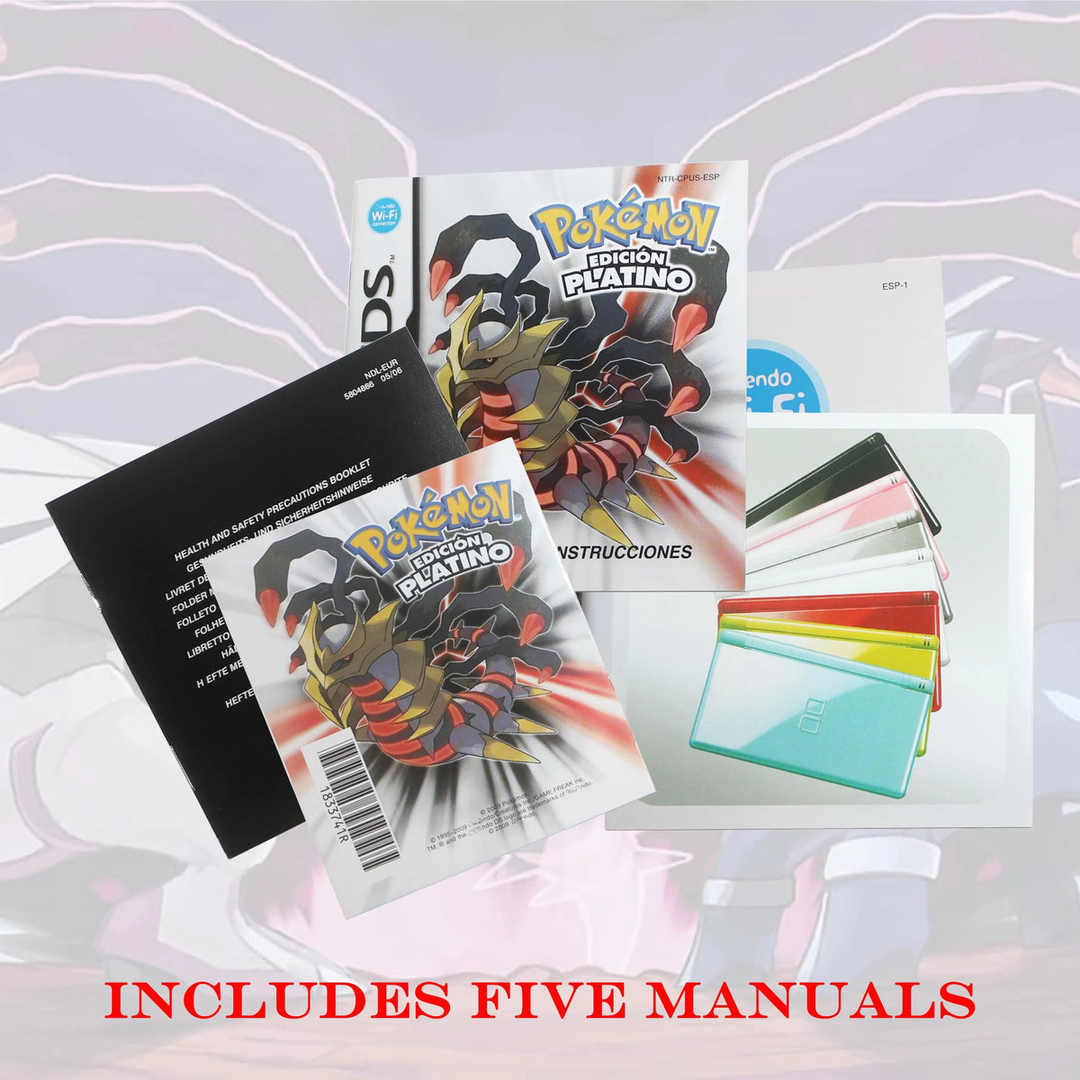 Spanish ESP Version Pokémon Edicion Platino DS Video Game Card New Sealed Package With Box and Manuals for DS 2DS 3DS Console