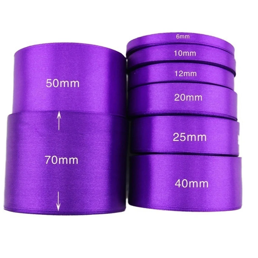Purple Satin Ribbon Wholesale Gift Wrapping Christmas Ribbons