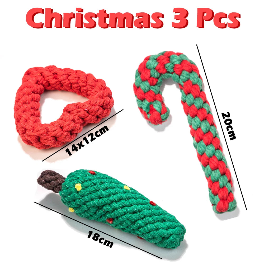 12Pcs Large Dog Toy Sets Chew Rope Toys for Dog Chewing Toys for Dog Outdoor Teeth Clean Toy for Big Dogs Juguete Para Perros