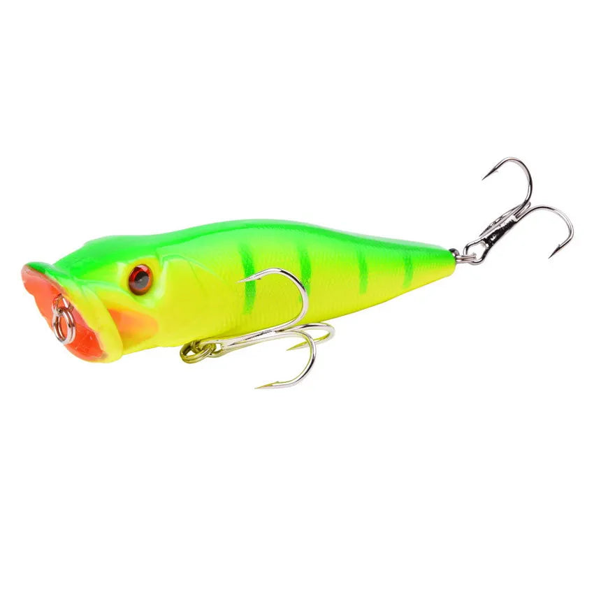 Aorace 1pcs Big Popper Fishing Lure Artificial Fishing Bait Crankbait Wobbler High Carbon Steel Hook Fishing Lures