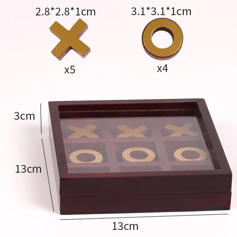 3D Tic Tac Toe Game Wood XOXO