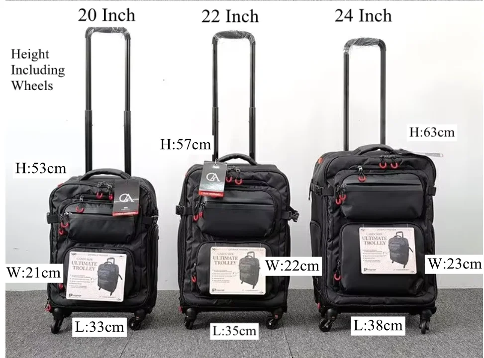 20 Inch 22 Inch 24" Travel Rolling Luggage Bag Travel Suitcase Rolling Backpack Spinner Wheels Travel Trolley Wheeled Backpack