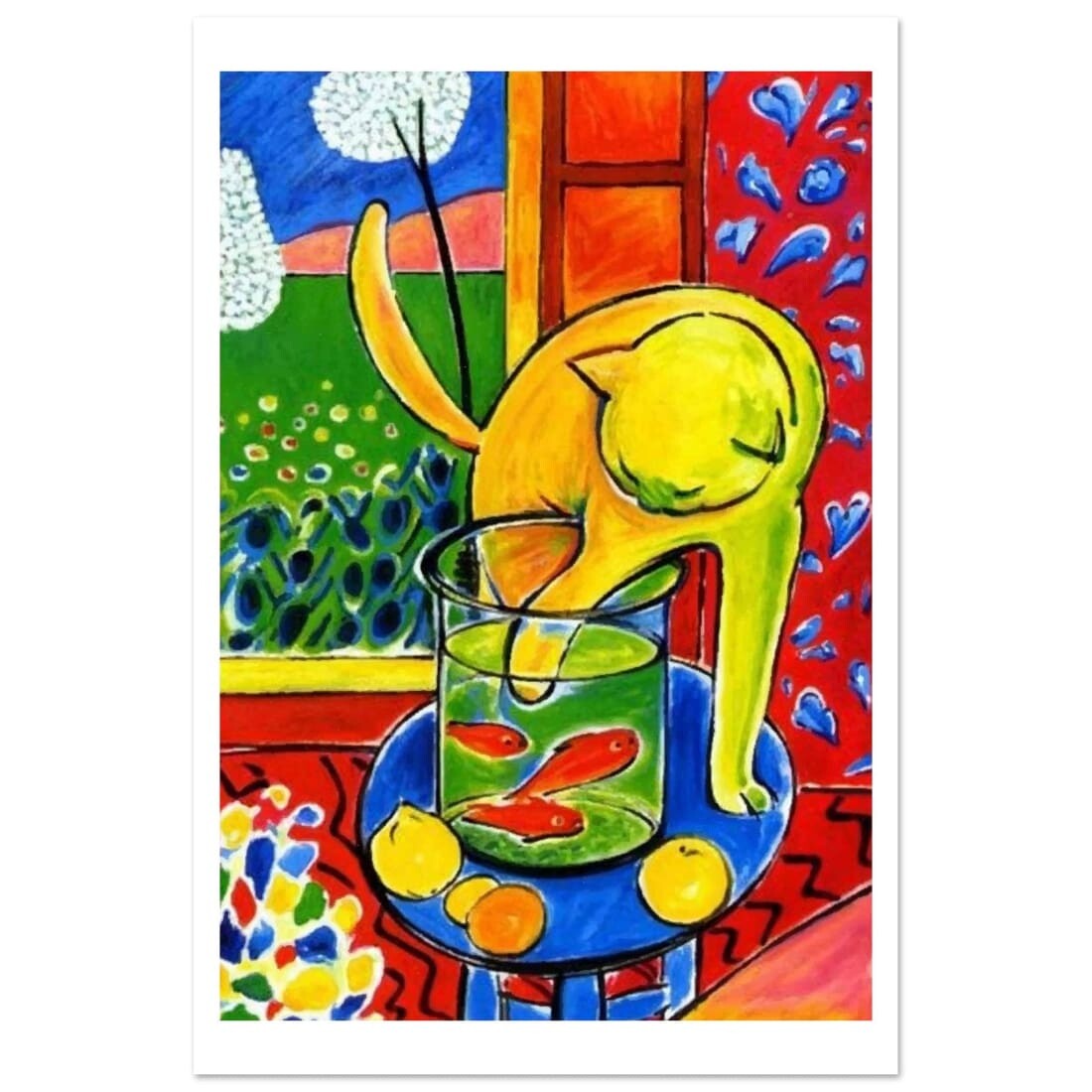 Henri Matisse the Cat With Red Fishes 1914 Poster