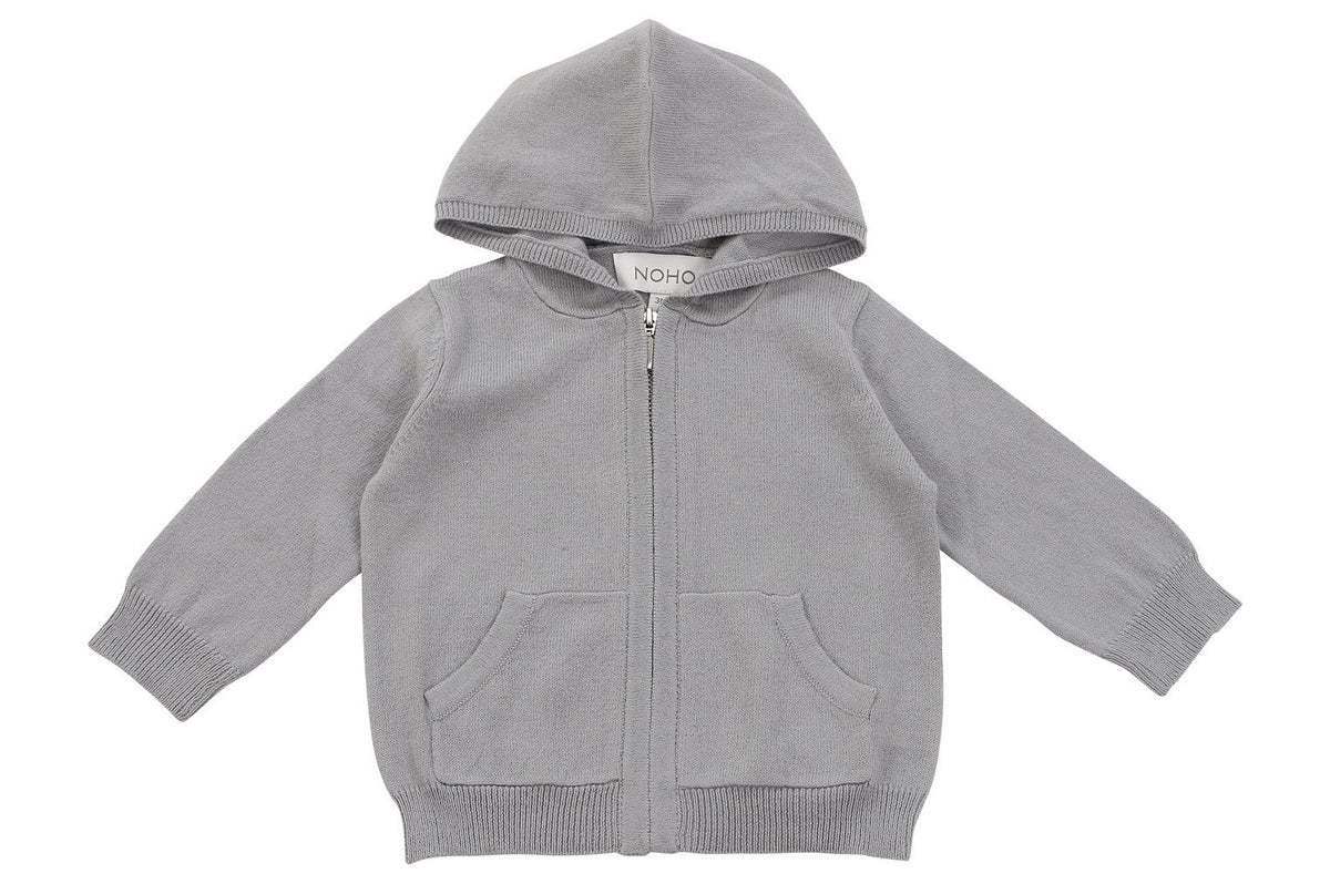 Cotton Cashmere Gray Hoodie