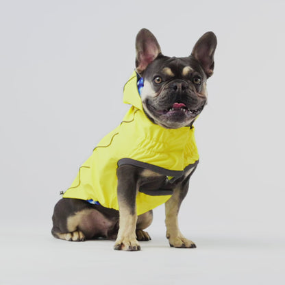 Reversible Elasto-Fit Raincoat - Yellow/Blue