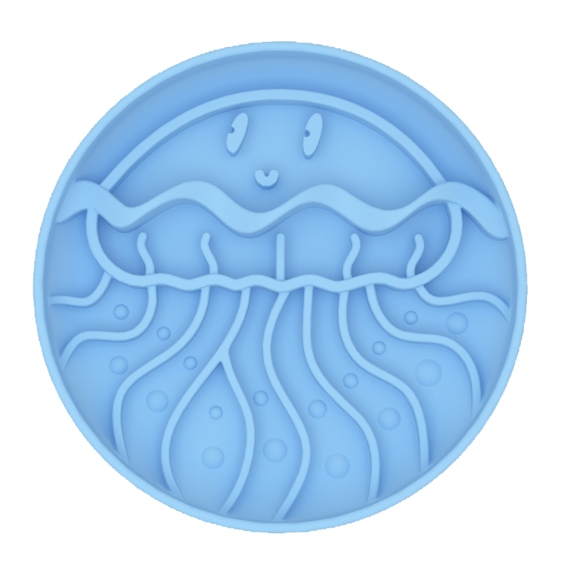 Pet Silicone Slow Feeder - Jellyfish Shaped Dog Bowl