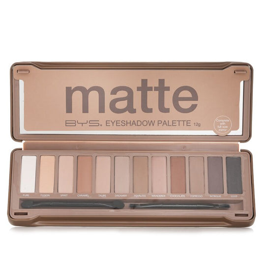 BYS - Eyeshadow Palette (12x Eyeshadow, 2x Applicator) 12g/0.42oz