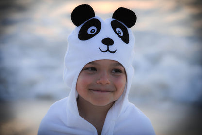 Panda Hooded Cotton Turkish Towel: Baby