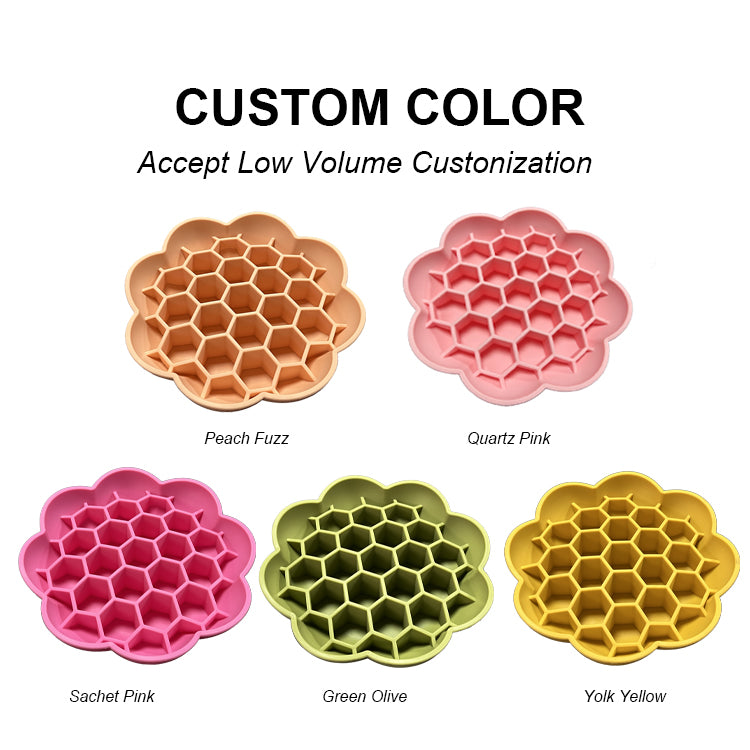 Pet Silicone Slow Feeder -Sunflower Shaped Dog Bowl