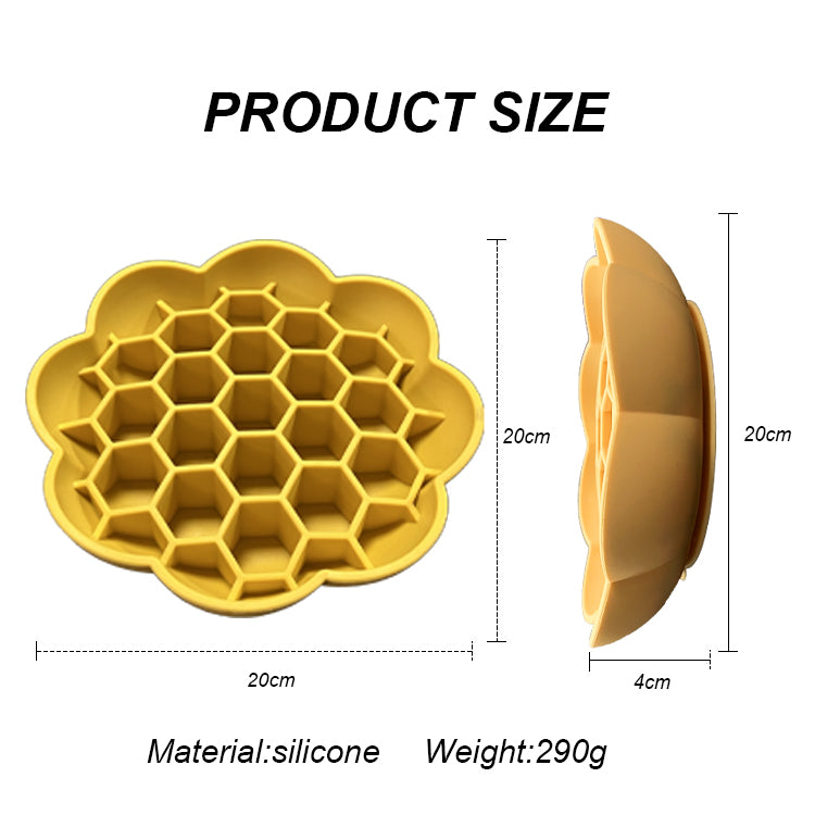 Pet Silicone Slow Feeder -Sunflower Shaped Dog Bowl