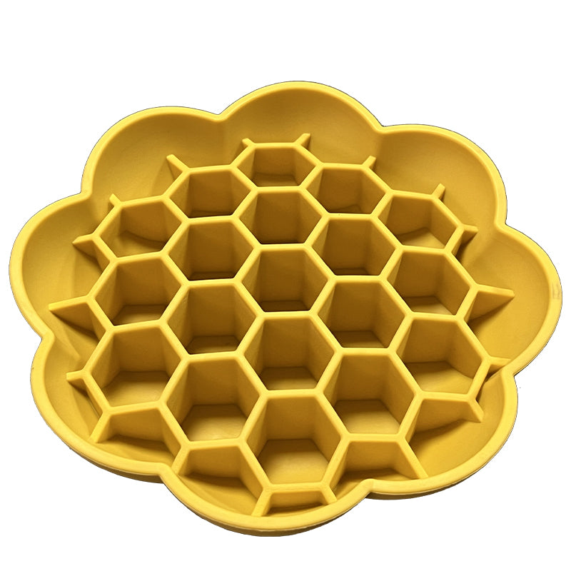 Pet Silicone Slow Feeder -Sunflower Shaped Dog Bowl