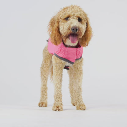 Reversible Elasto-Fit Raincoat - Pink/Pink