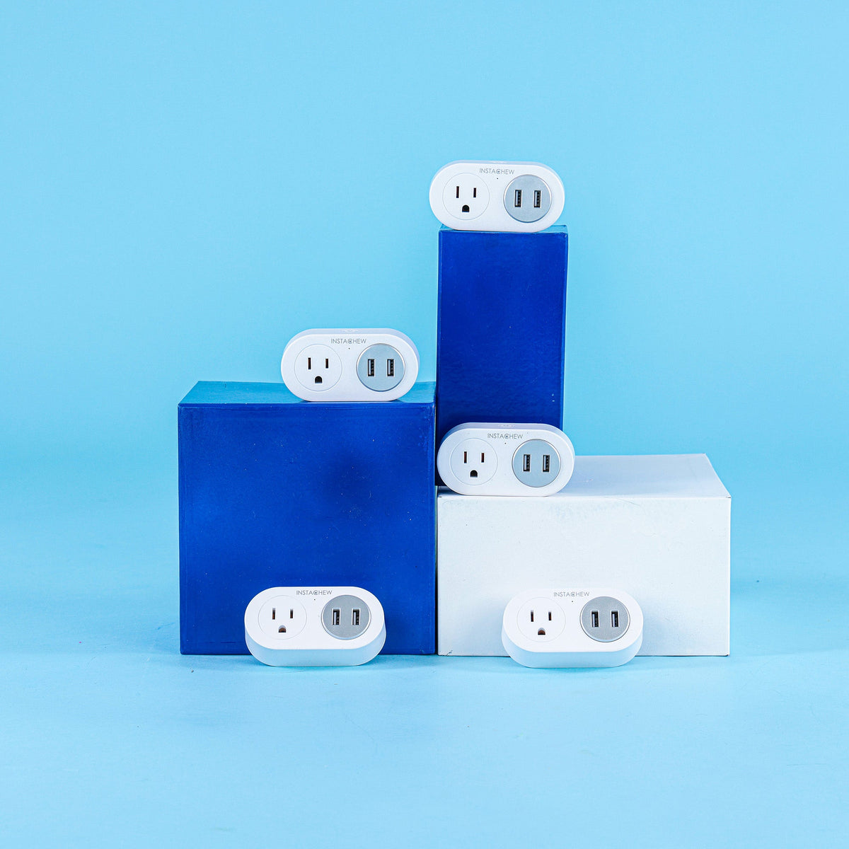 INSTACHEW, Pureconnect+ Smart Plug With USB, App Enabled, Google Assistant and Alexa Compatible, Smart Converter, Smart