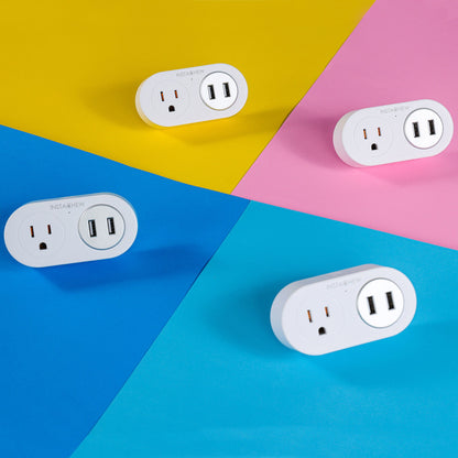 INSTACHEW, Pureconnect+ Smart Plug With USB, App Enabled, Google Assistant and Alexa Compatible, Smart Converter, Smart