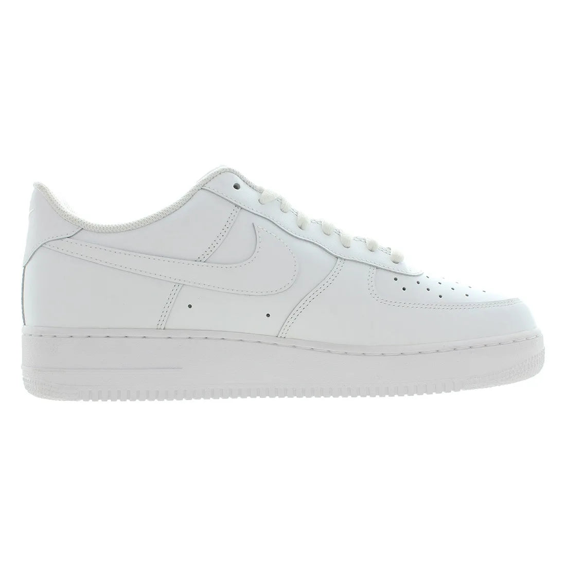 Nike Air Force 1 '07 Unisex White Leather Sneakers Size 10.5