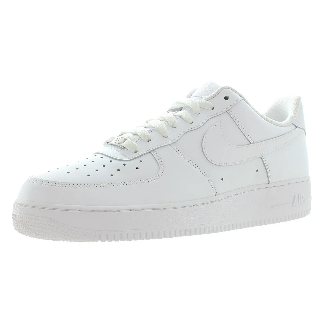 Nike Air Force 1 '07 Unisex White Leather Sneakers Size 10.5