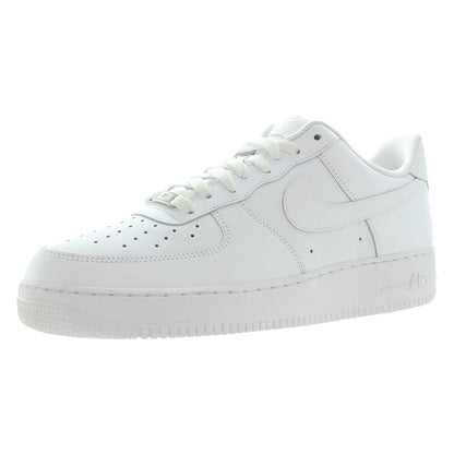 Nike Air Force 1 '07 Unisex White Leather Sneakers Size 10.5