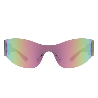 Galadriel - Futuristic Mirrored Cyberpunk Sport Sunglasses