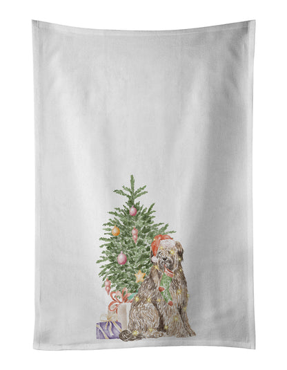 Briard Christmas Presents and Tree Kitchen Towel Set of 2