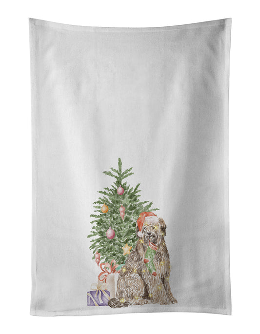 Briard Christmas Presents and Tree Kitchen Towel Set of 2