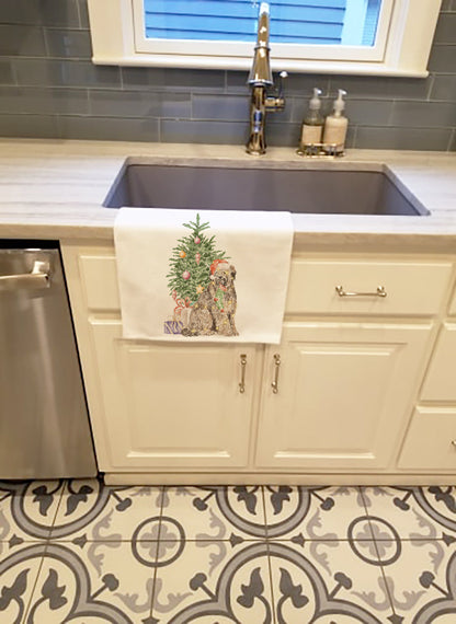 Briard Christmas Presents and Tree Kitchen Towel Set of 2