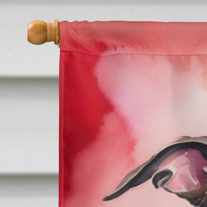 Greyhound My Valentine House Flag