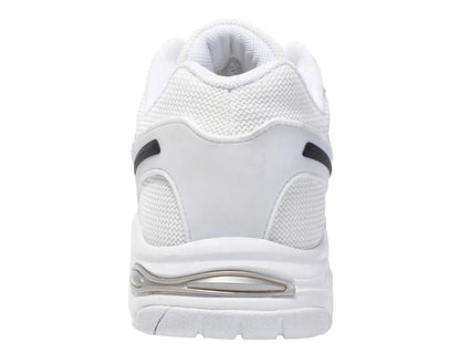Men's High Arch Firm Support All-In-One White Walking Shoes, Comfort & Performance Style