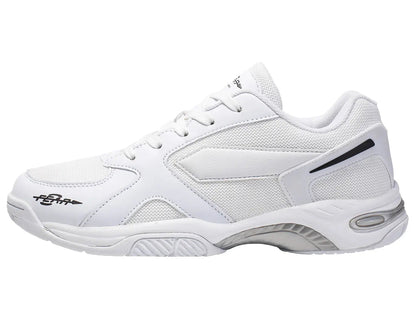 Men's High Arch Firm Support All-In-One White Walking Shoes, Comfort & Performance Style