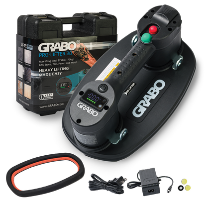 GRABO Pro Cordless Suction Gripster 375 Lb Kit With Hardshell Case