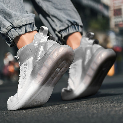 Popular Soft Shoes Unisex Basketball Shoes Oem Service, Newest Style Sneakers and Street Basketball Shoes Men