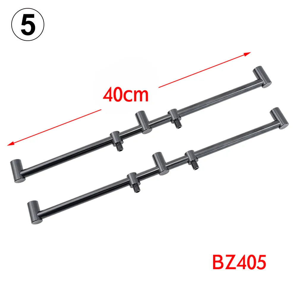 Carp Fishing Buzz Bars 20cm 30cm Fishing Rod Pod Holder Black Buzzer Bar for 2 Rods