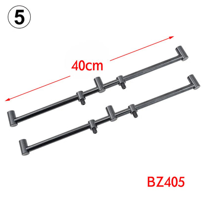Carp Fishing Buzz Bars 20cm 30cm Fishing Rod Pod Holder Black Buzzer Bar for 2 Rods