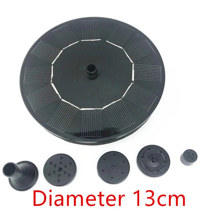 7V Solar Fountain Watering Kit Power Solar Pump Pool Pond Submersible Waterfall Floating Solar Panel Water Fountain for Garden