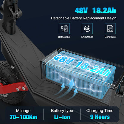 KIXIN HX X10 New Design 100km Range Cross-Country Mountain Scooter Electric Dual Motor Scooters Two Wheel Electric Scooter Adult