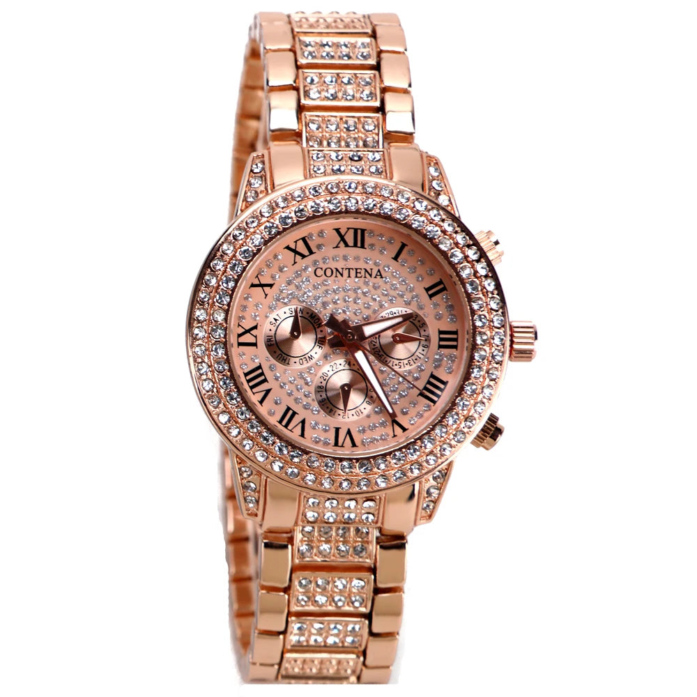 Ladies Fashion Pink Wrist Watch Women Watches Luxury Top Brand