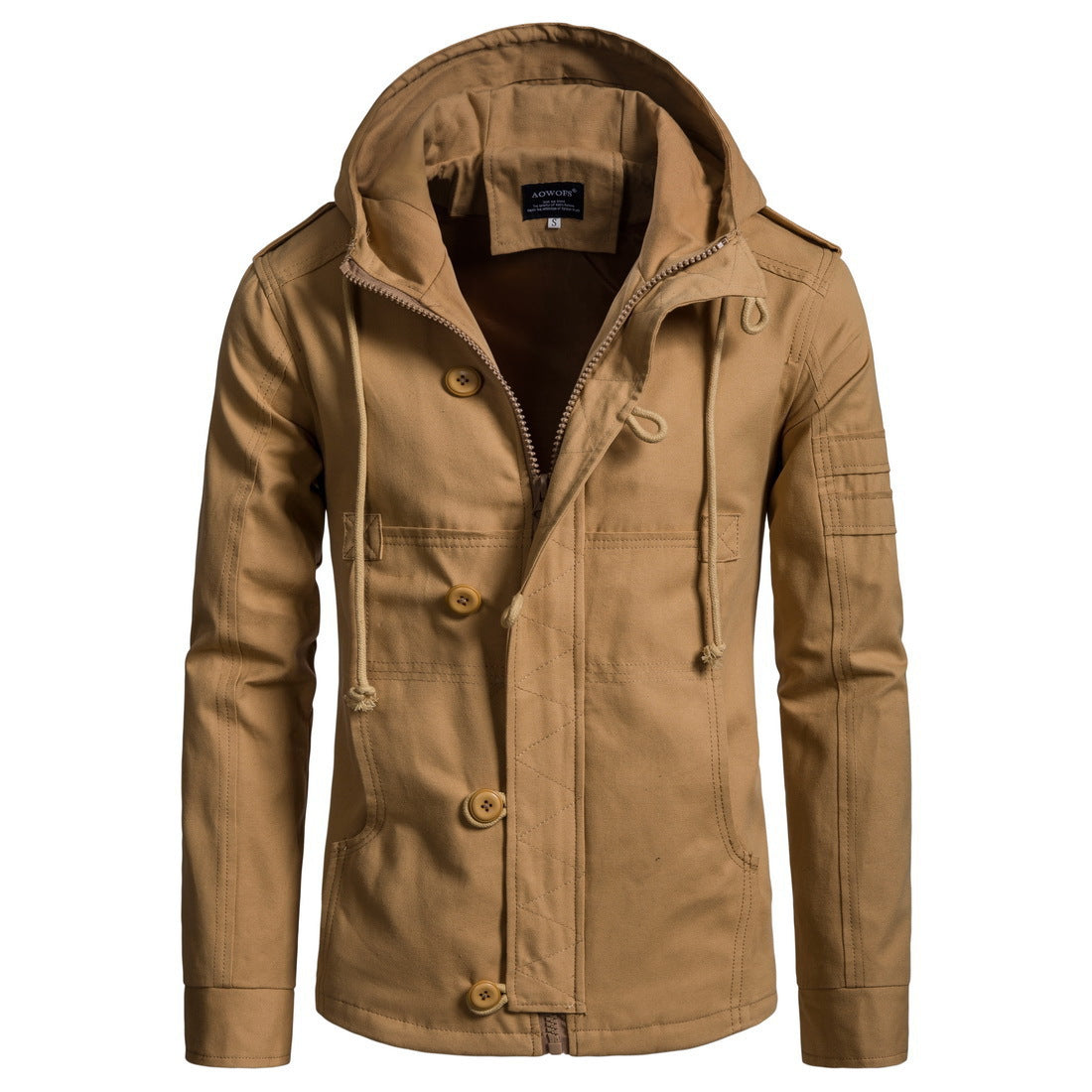 Zipper Trendy Mens Hoodie Men Jackets Casual  Mens Clothing Hoodie Fashion Coats Warm Fitted Outwear Windbreaker Winter Jacket