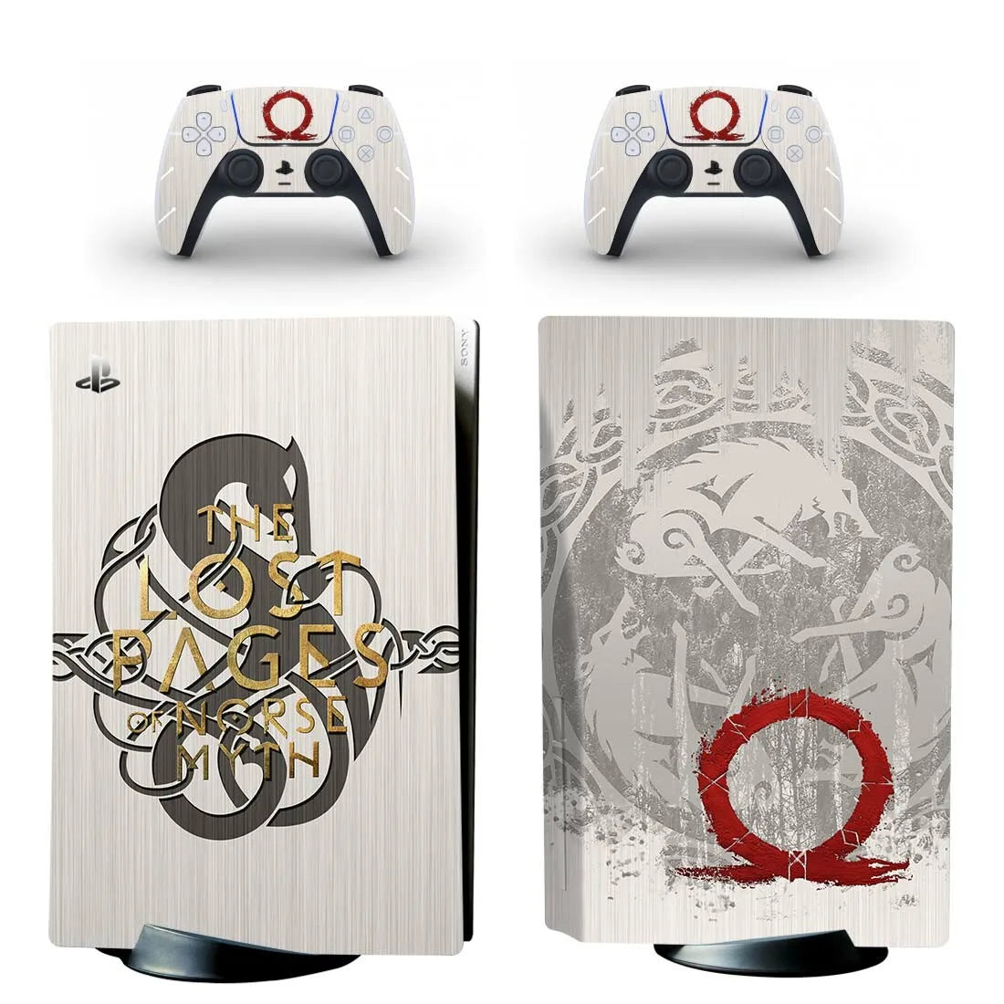 God of War PS5 Disc Edition Skin Sticker Decal Cover for Console & Controller PS5 Disk Skin Sticker Vinyl