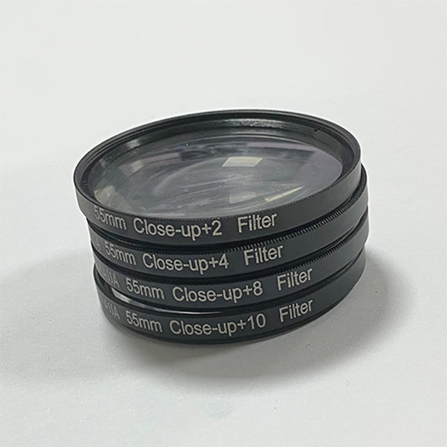 Massa Photographic Equipment Digital Camera Accessories 55MM Black Glass +2+4+8+10  Close Up  Camera Lens Filter