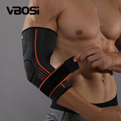 VBOSI Customization Nylon Compression Elastic Arm-Sleeve Elbow Pads Basketball Protection Tennis Motorcycle Elbow Brace