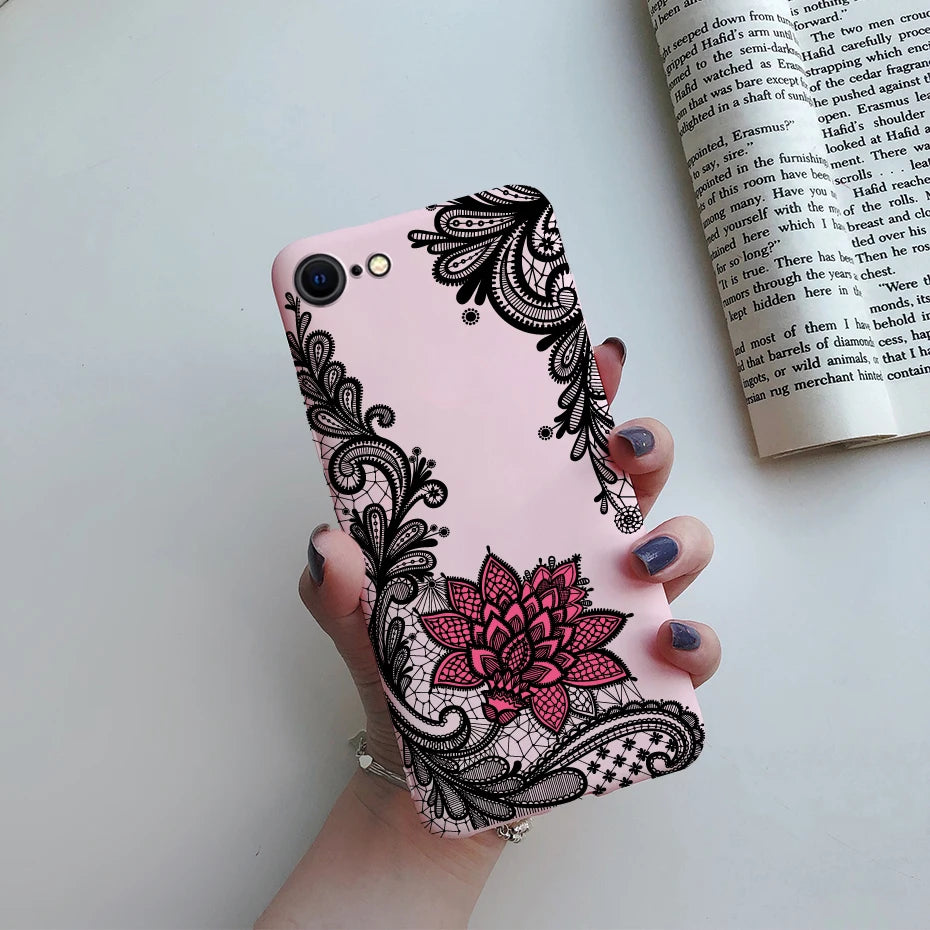 For Apple Iphone SE 2020 Case Silicone Cute TPU Soft Phone Case for iPhone SE 2 4.7'' 2020 SE2 Back Protector Bumper Cover Cases