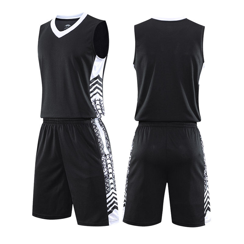 In Stock QUICK DRY 100% Polyester Basketball Wear Wholesale  T-Shirt and Pants