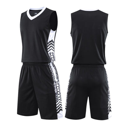 In Stock QUICK DRY 100% Polyester Basketball Wear Wholesale  T-Shirt and Pants