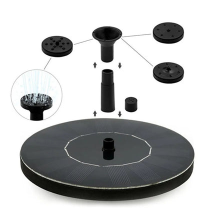 7V Solar Fountain Watering Kit Power Solar Pump Pool Pond Submersible Waterfall Floating Solar Panel Water Fountain for Garden